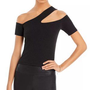 AQUA Over The Shoulder Cut Out Tank Top